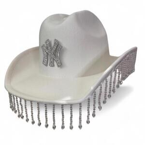 New York Yankees rhinestone cowboy hat (custom Cowboy Carter - beyonce inspo)